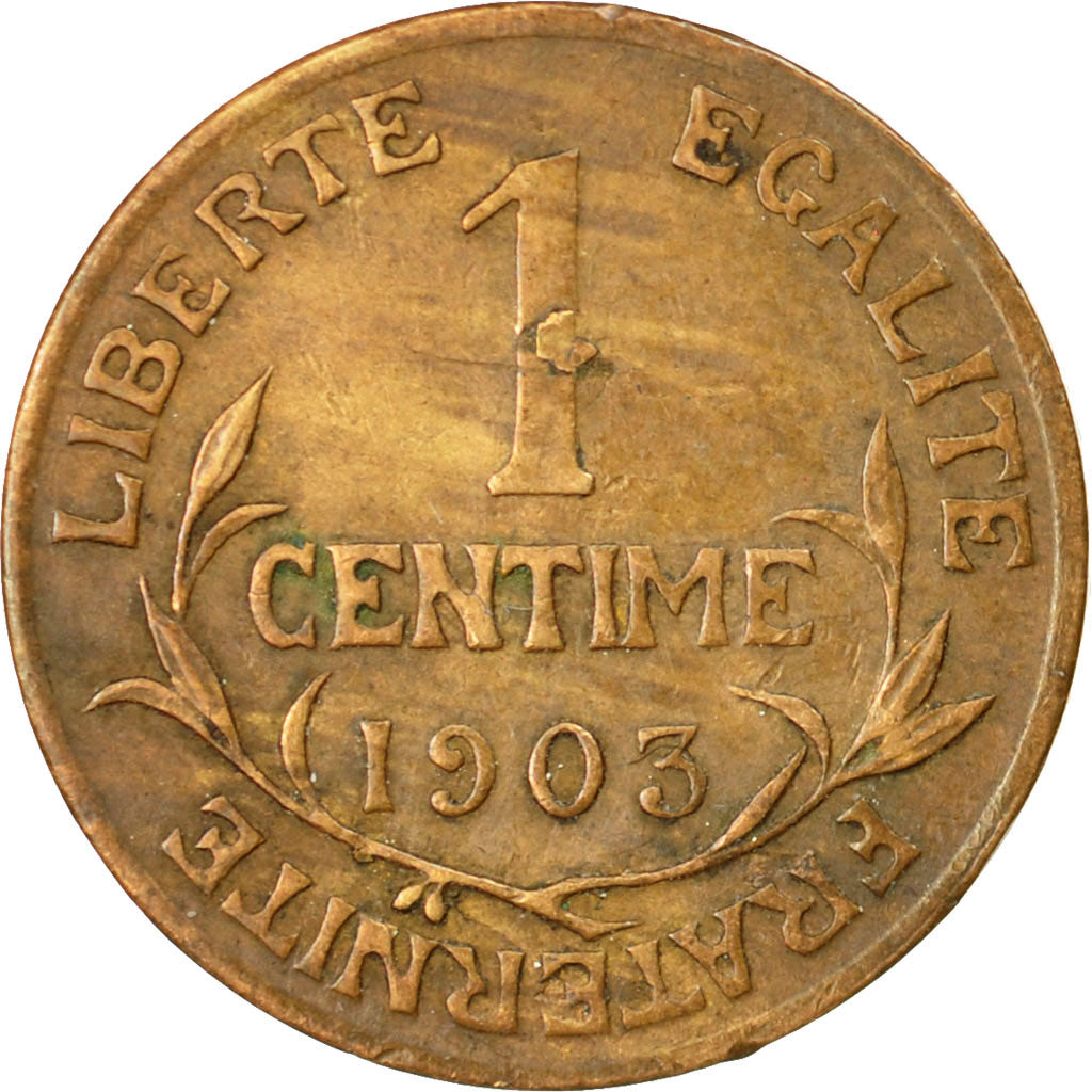 Moneta, Francja, Dupuis, Centime, 1903, Paris, AU(50-53), Bronze, KM:840