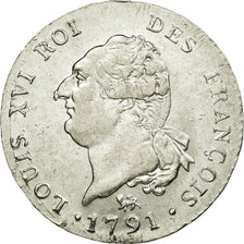 Francia, Louis XVI, 30 sols françois, 1791 / AN 3, Paris, Plata, MBC+