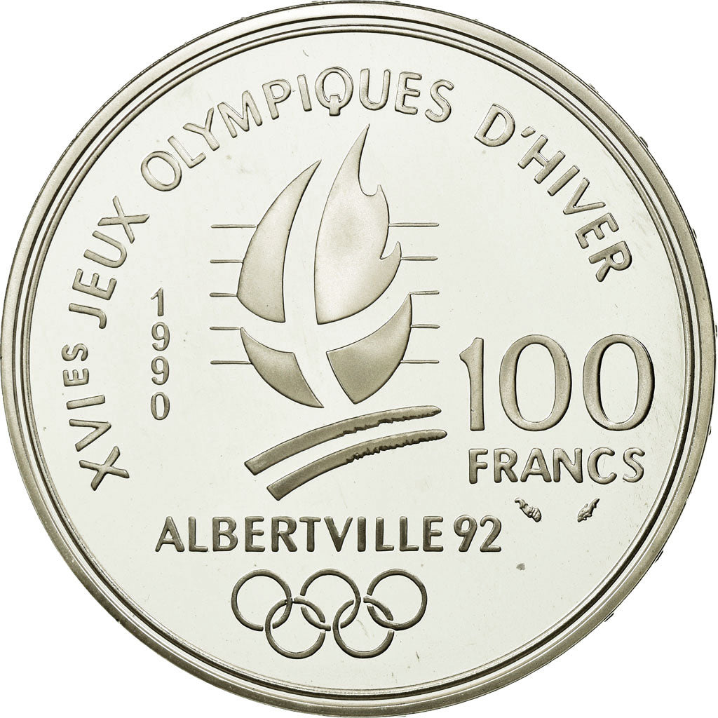 Coin, France, 100 Francs, 1990, MS(65-70), Silver, KM:980, Gadoury:C7
