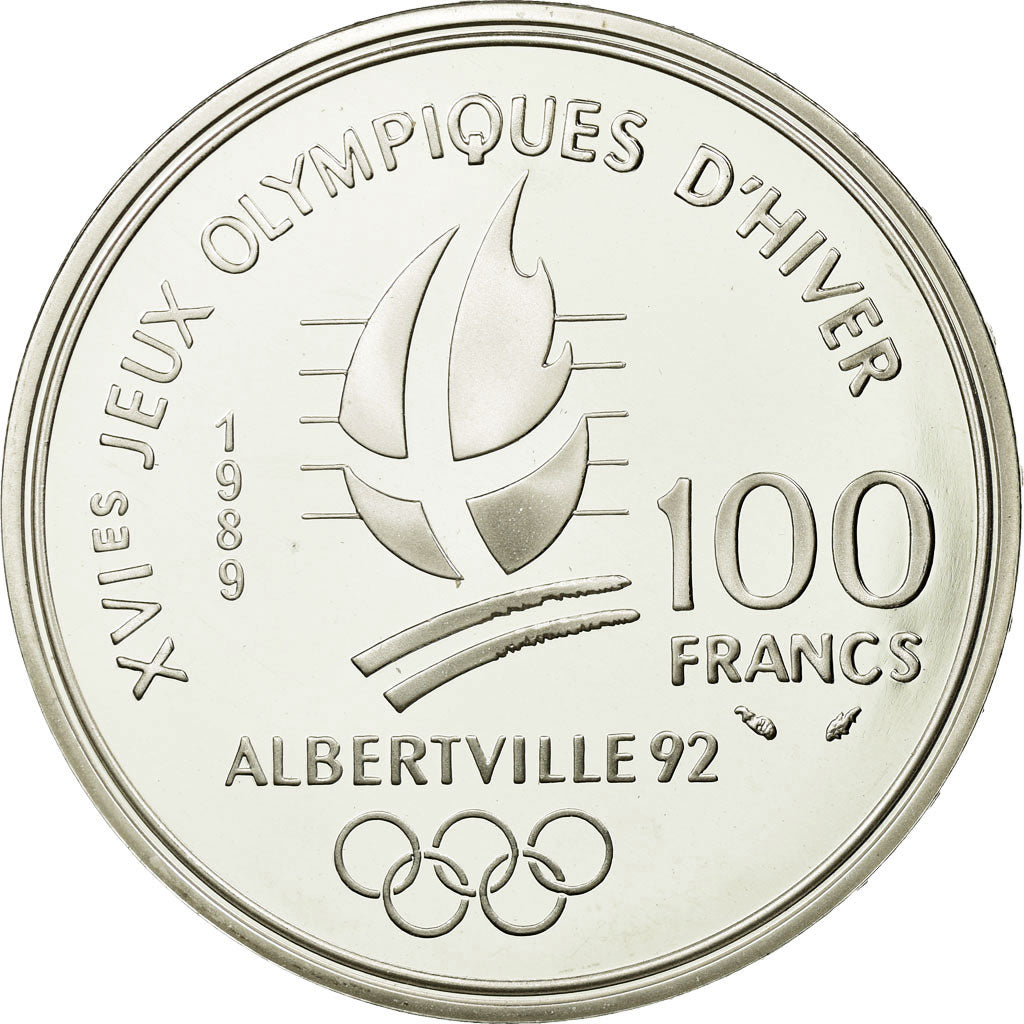 Münze, Frankreich, 100 Francs, 1989, STGL, Silber, KM:972, Gadoury:C3