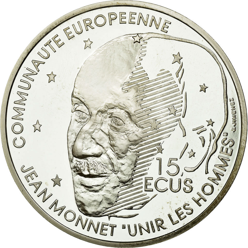 Coin, France, 100 Francs-15 Ecus, 1992, MS(65-70), Silver, KM:1012, Gadoury:C30