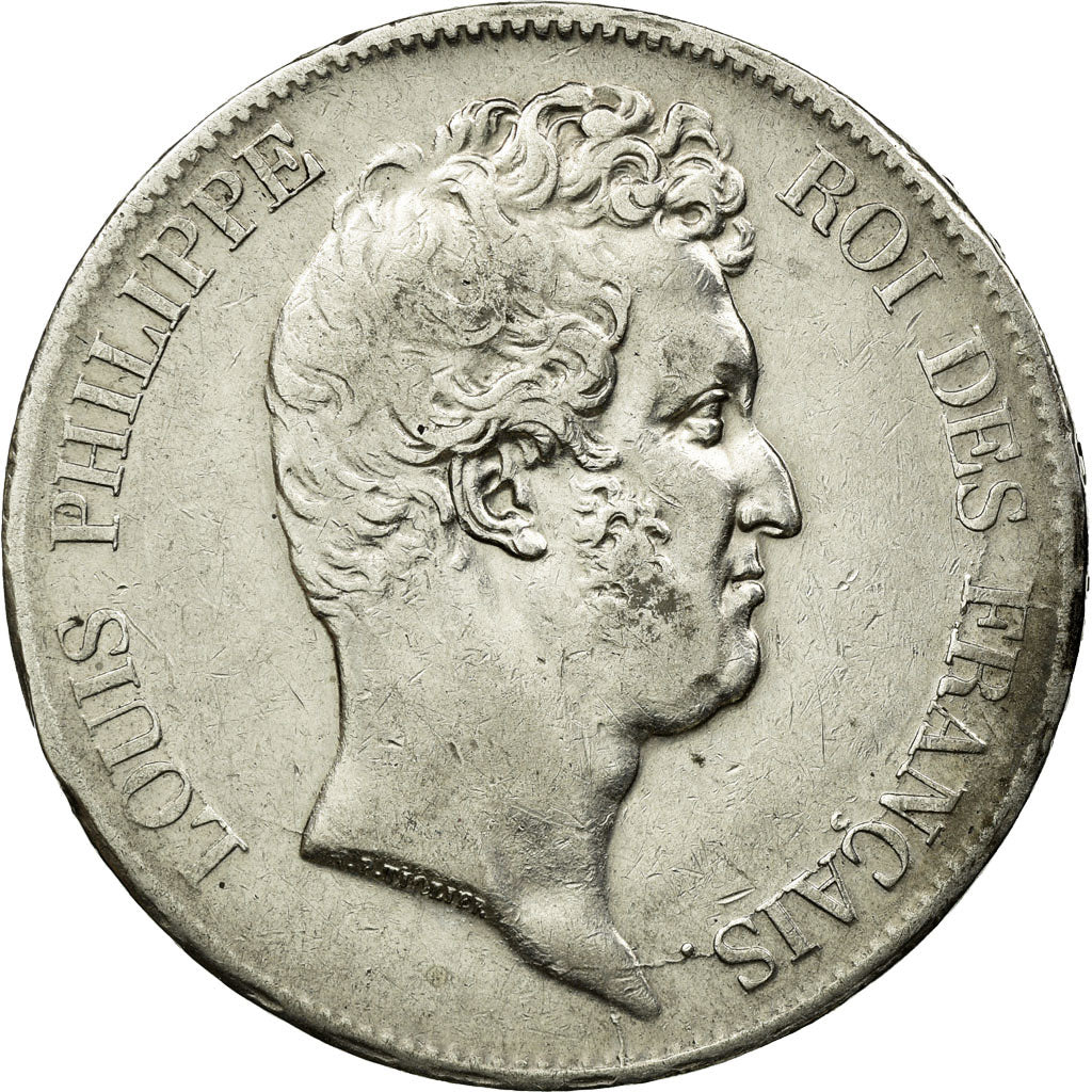 France, Louis-Philippe I, 5 Francs, 1830, Lille, Silver, EF(40-45), Gadoury:675