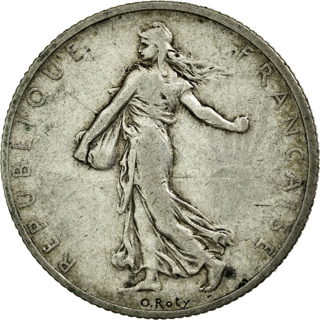 France, 2 Francs, Semeuse, 1900, Paris, Matte flan, Silver, VF(30-35)