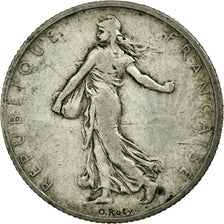 France, 2 Francs, Semeuse, 1900, Paris, Matte flan, Silver, VF(30-35)