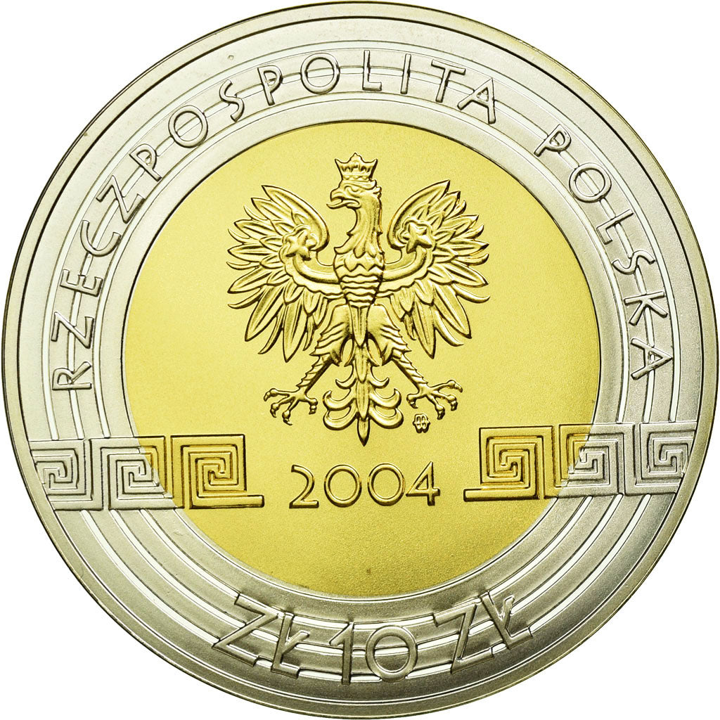 Moneta, Polonia, 10 Zlotych, 2004, Warsaw, SPL, Argento, KM:518