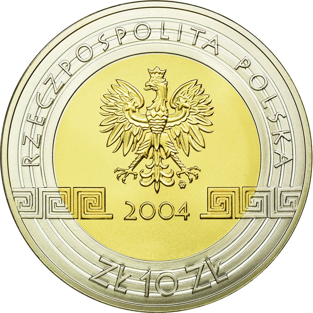 Moneta, Polonia, 10 Zlotych, 2004, Warsaw, SPL, Argento, KM:518