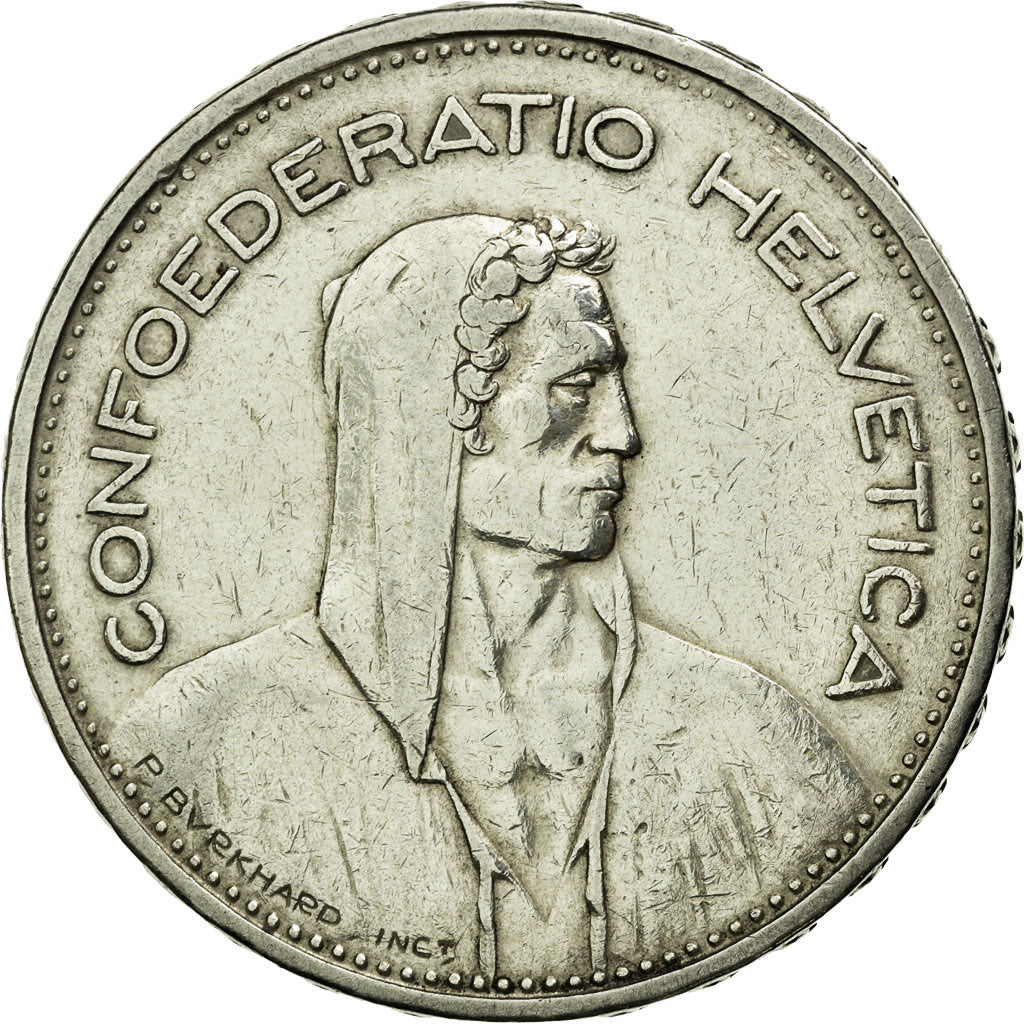 Coin, Switzerland, 5 Francs, 1932, Bern, EF(40-45), Silver, KM:40
