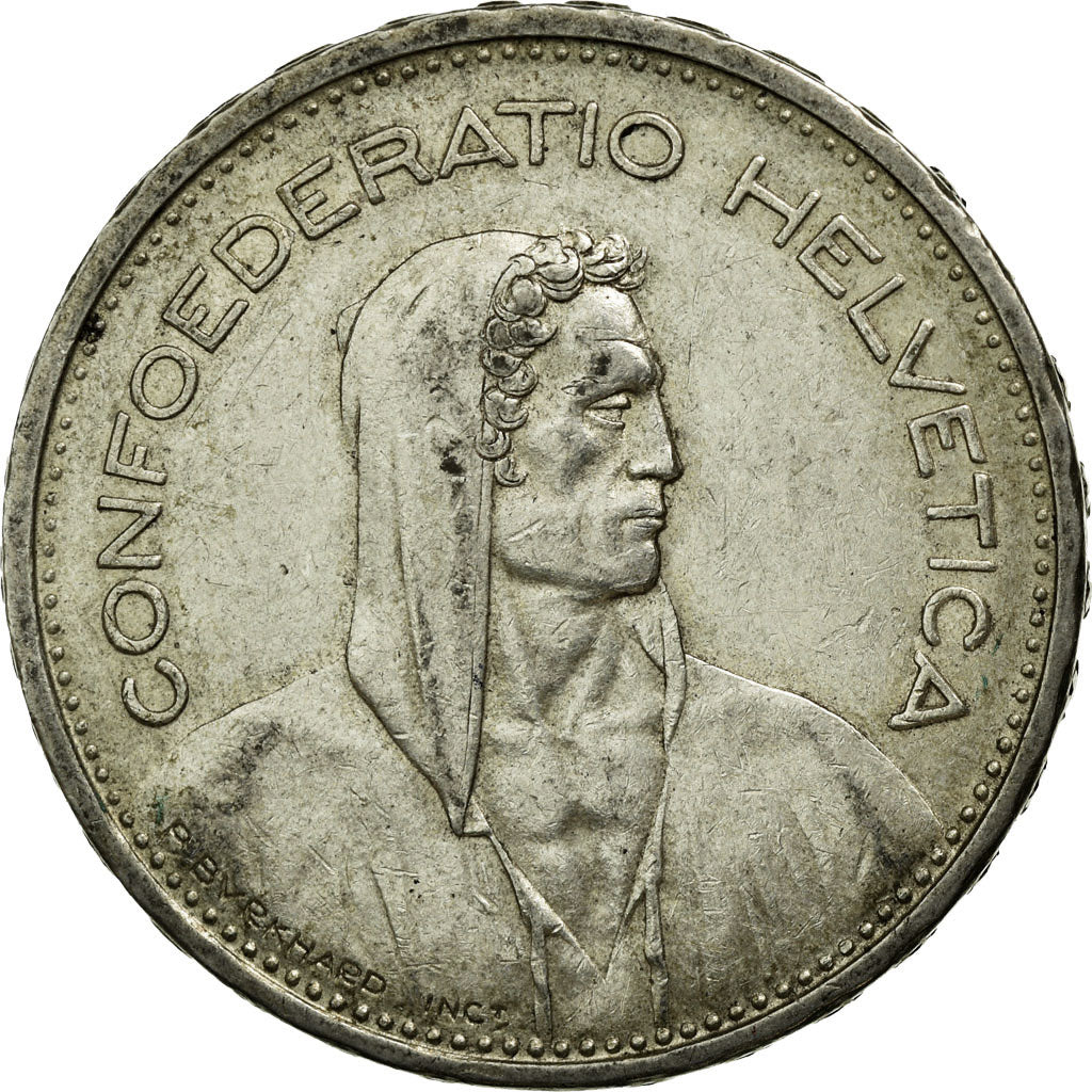 Moneta, Szwajcaria, 5 Francs, 1933, Bern, EF(40-45), Srebro, KM:40