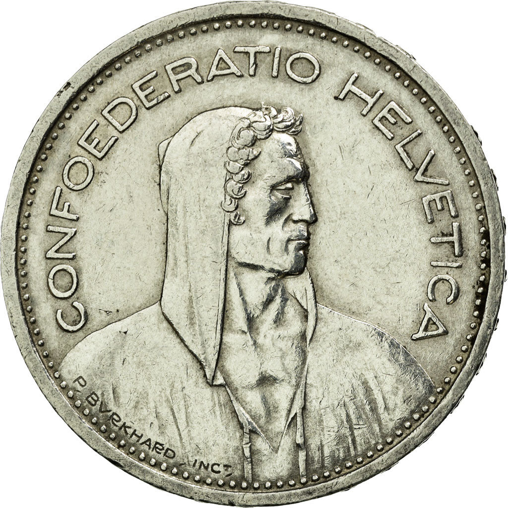Moneta, Svizzera, 5 Francs, 1954, Bern, BB, Argento, KM:40