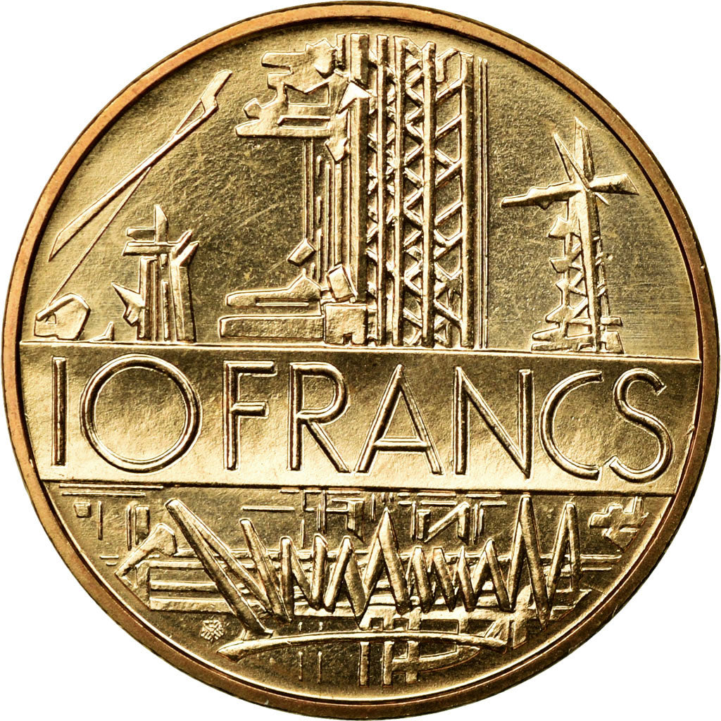 Coin, France, Mathieu, 10 Francs, 1980, Paris, MS(65-70), Nickel-brass, KM:940
