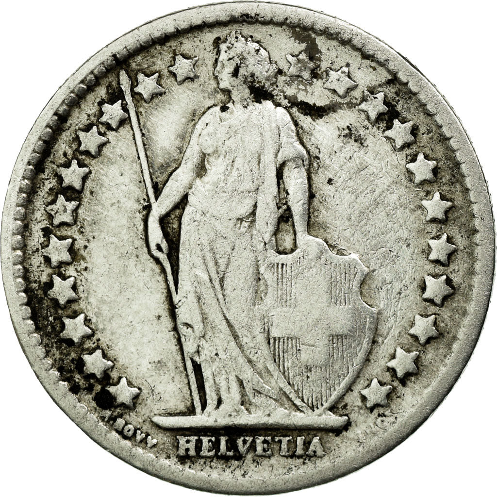 Coin, Switzerland, 1/2 Franc, 1903, Bern, VF(30-35), Silver, KM:23