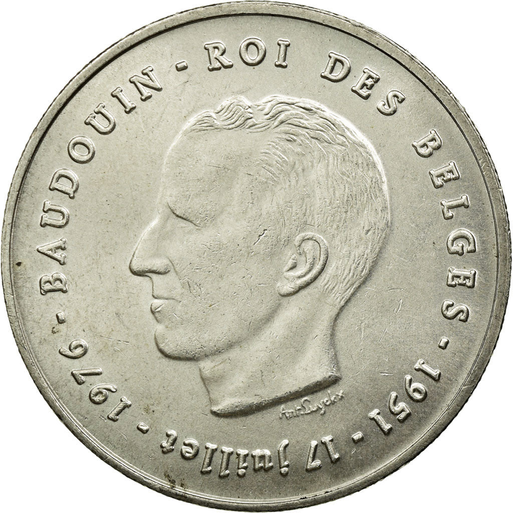 Coin, Belgium, 250 Francs, 250 Frank, 1976, AU(50-53), Silver, KM:157.1