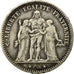 Coin, France, Hercule, 5 Francs, 1877, Bordeaux, EF(40-45), Silver, KM:820.2