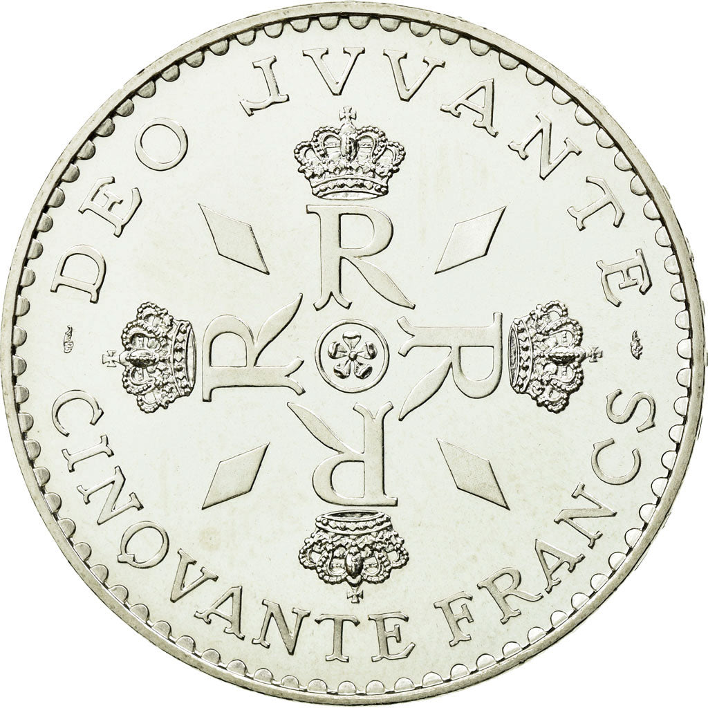 Monaco, Rainier III, 50 Francs, 1974, MDP, Pattern, Proof, Silver, MS(60-62)
