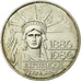 Coin, France, Statue de la Liberté, 100 Francs, 1986, Paris, AU(55-58), Silver