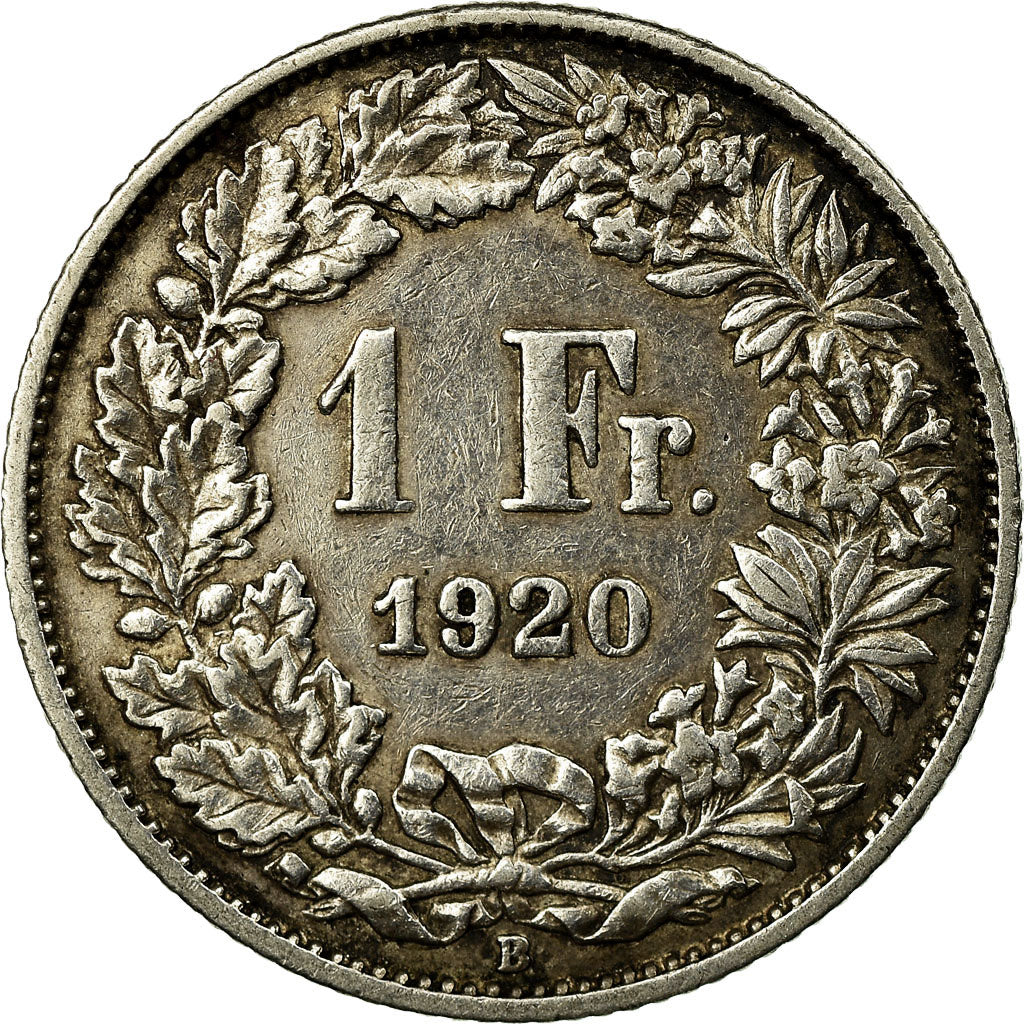 Monnaie, Suisse, Franc, 1920, Bern, TTB, Argent, KM:24
