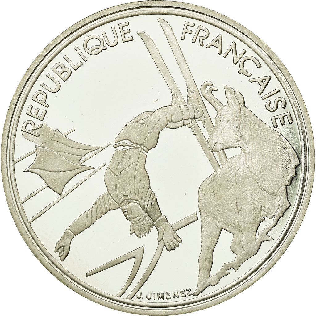 Moeda, França, 100 Francs, 1990, Proof, MS(65-70), Prata, KM:983, Gadoury:C11