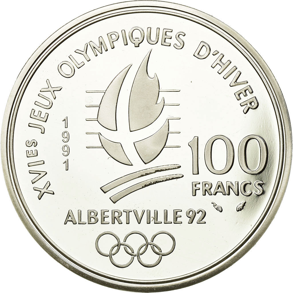 Moneta, Francia, 100 Francs, 1991, Proof, FDC, Argento, KM:995, Gadoury:C20
