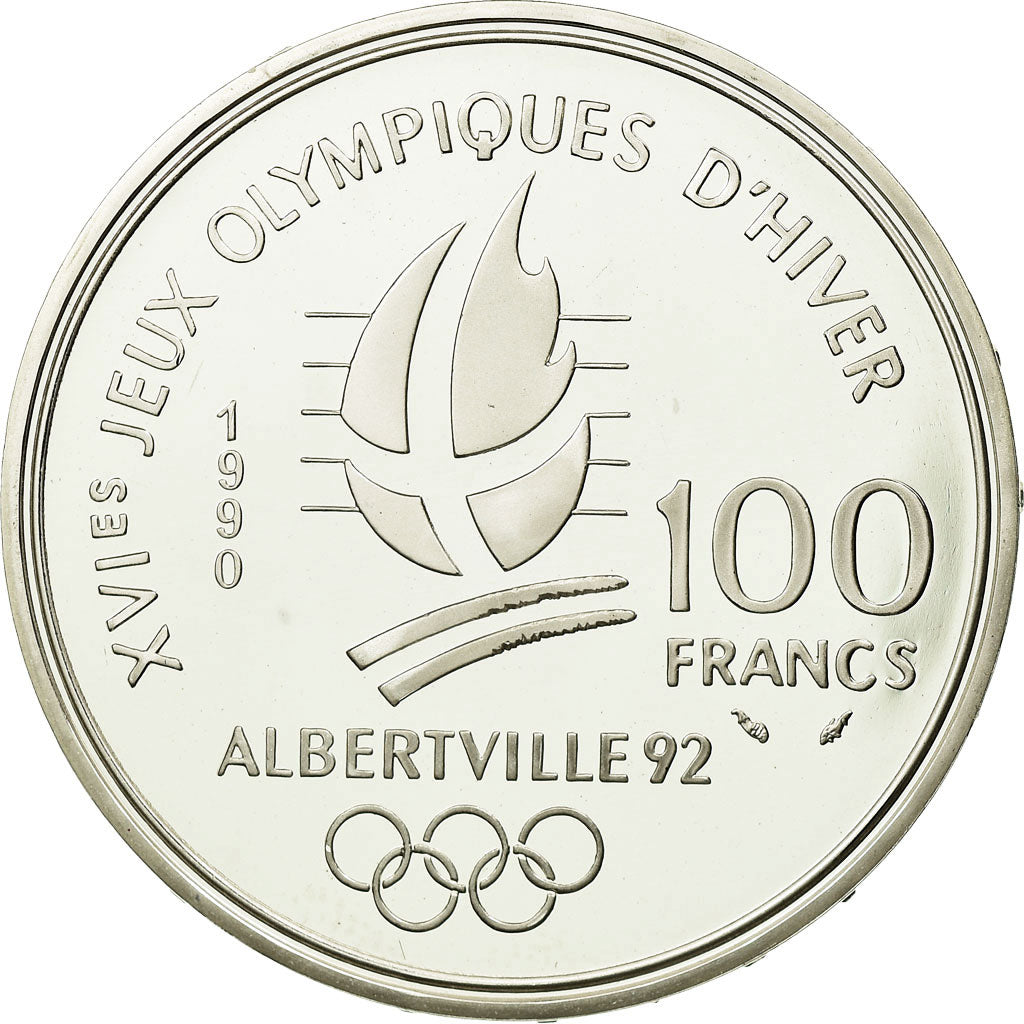 Münze, Frankreich, 100 Francs, 1990, Proof, STGL, Silber, KM:980, Gadoury:C7