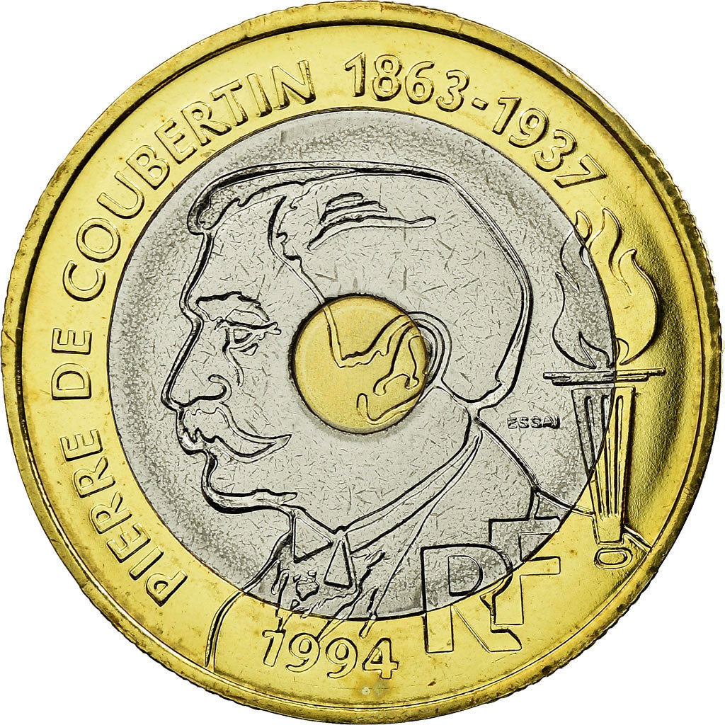 Monnaie, France, 20 Francs, 1994, ESSAI, SUP, Tri-Metallic, Gadoury:873, KM:E146
