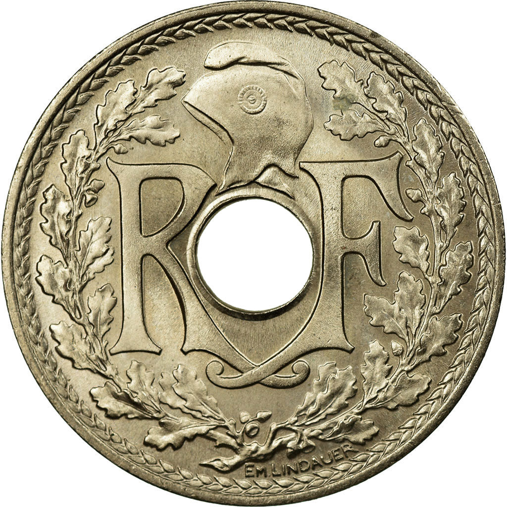 Coin, France, Lindauer, 25 Centimes, 1939, MS(65-70), Nickel-Bronze, KM:867b