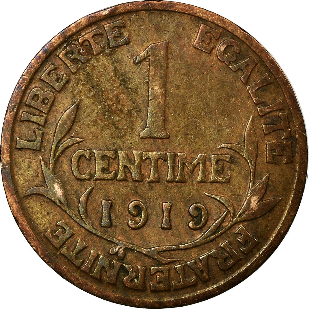 Moeda, França, Dupuis, Centime, 1919, Paris, EF(40-45), Bronze, KM:840