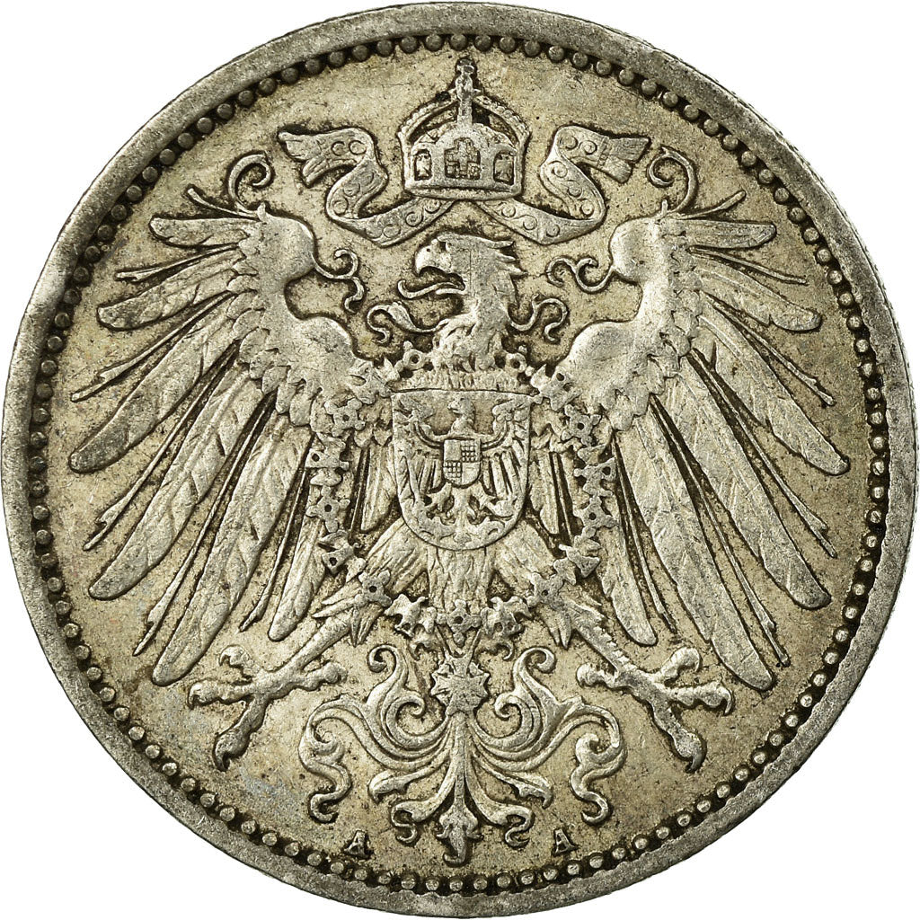 Coin, GERMANY - EMPIRE, Wilhelm II, Mark, 1906, Berlin, EF(40-45), Silver, KM:14