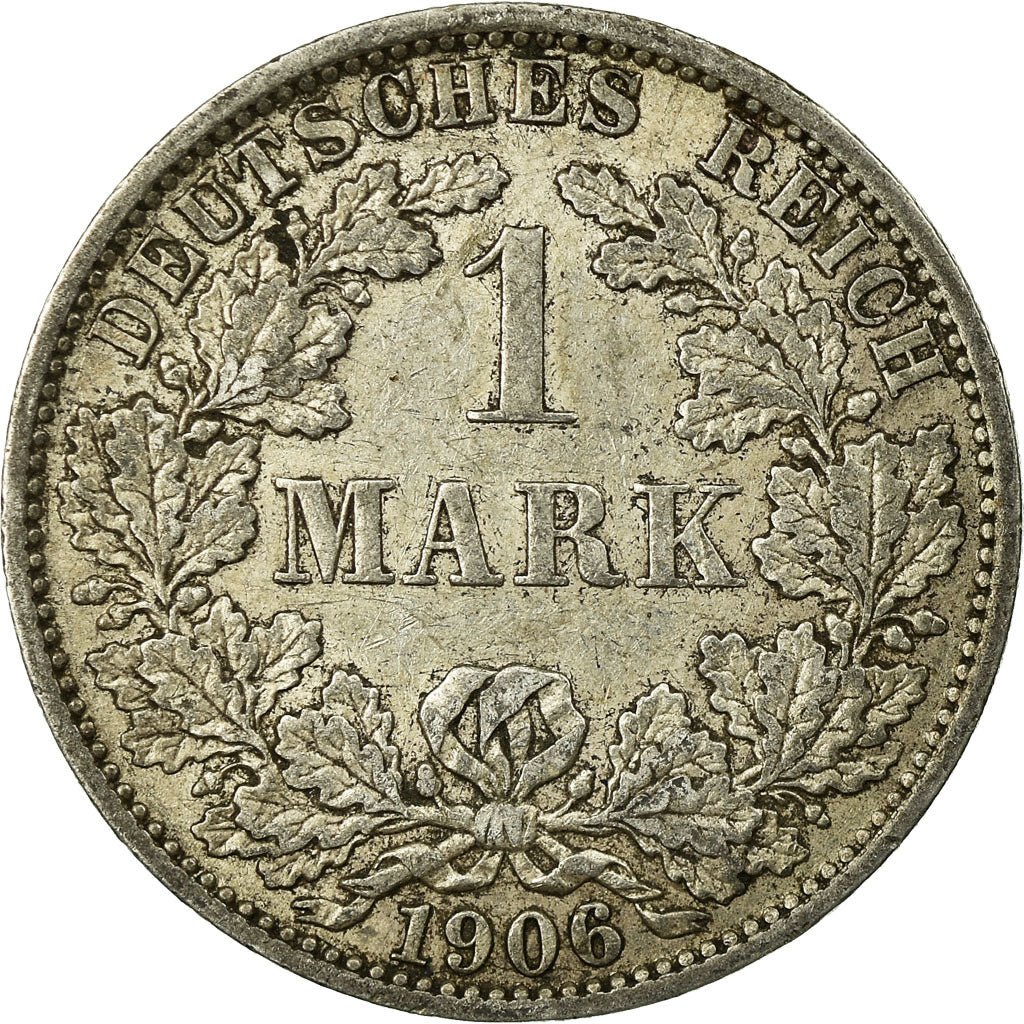 Coin, GERMANY - EMPIRE, Wilhelm II, Mark, 1906, Berlin, EF(40-45), Silver, KM:14
