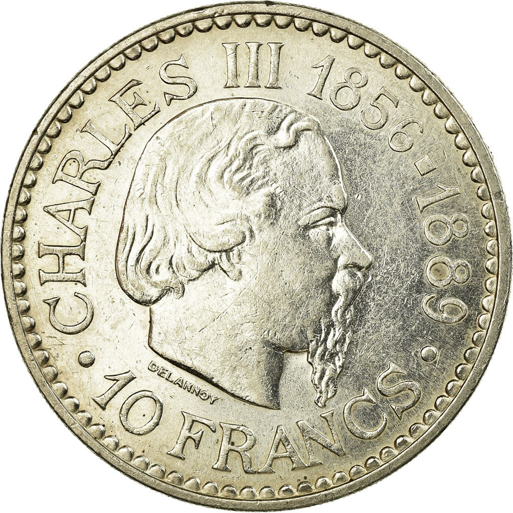Münze, Monaco, Rainier III, 10 Francs, 1966, VZ, Silber, KM:146, Gadoury:MC155