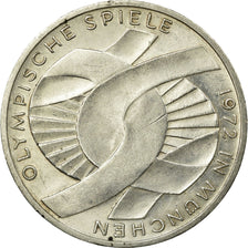 Munten, Federale Duitse Republiek, 10 Mark, 1972, Karlsruhe, PR, Zilver, KM:131