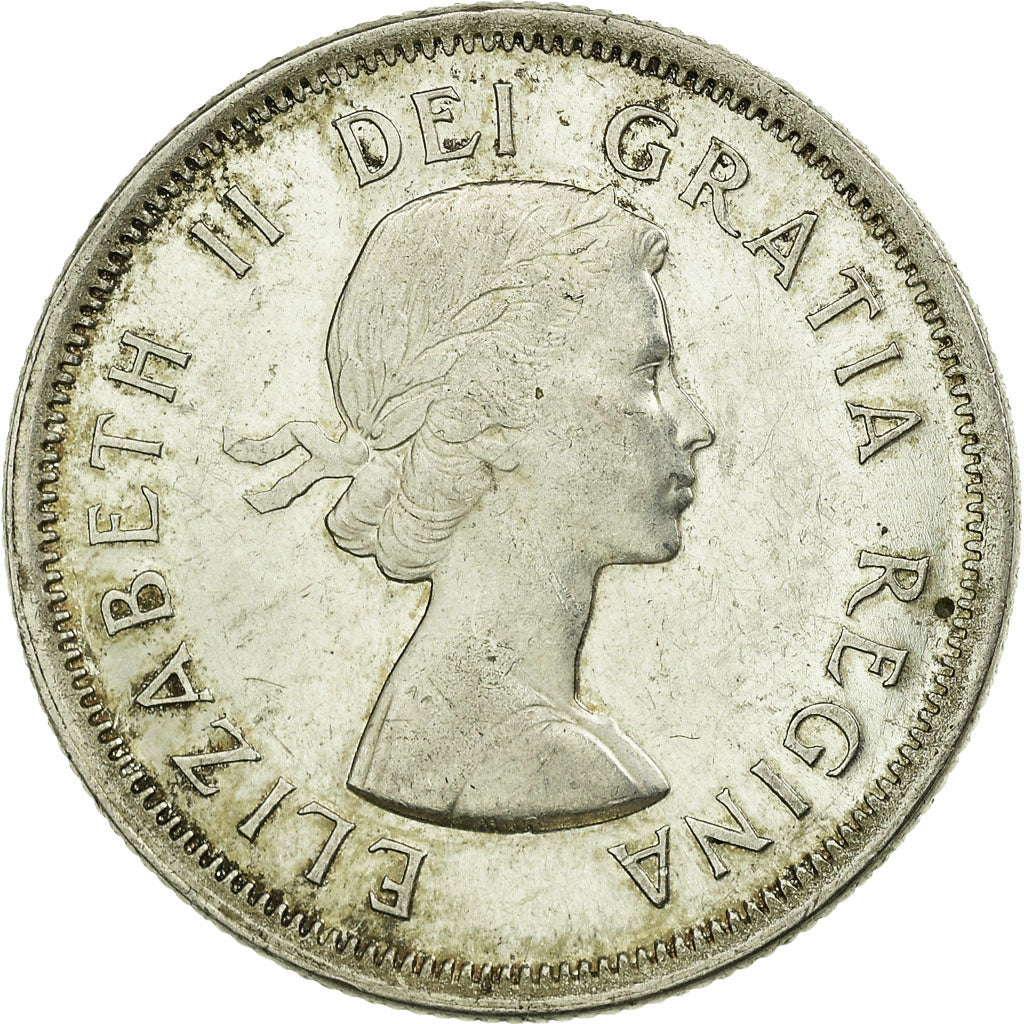 Coin, Canada, Elizabeth II, 25 Cents, 1963, Ottawa, AU(50-53), KM 52