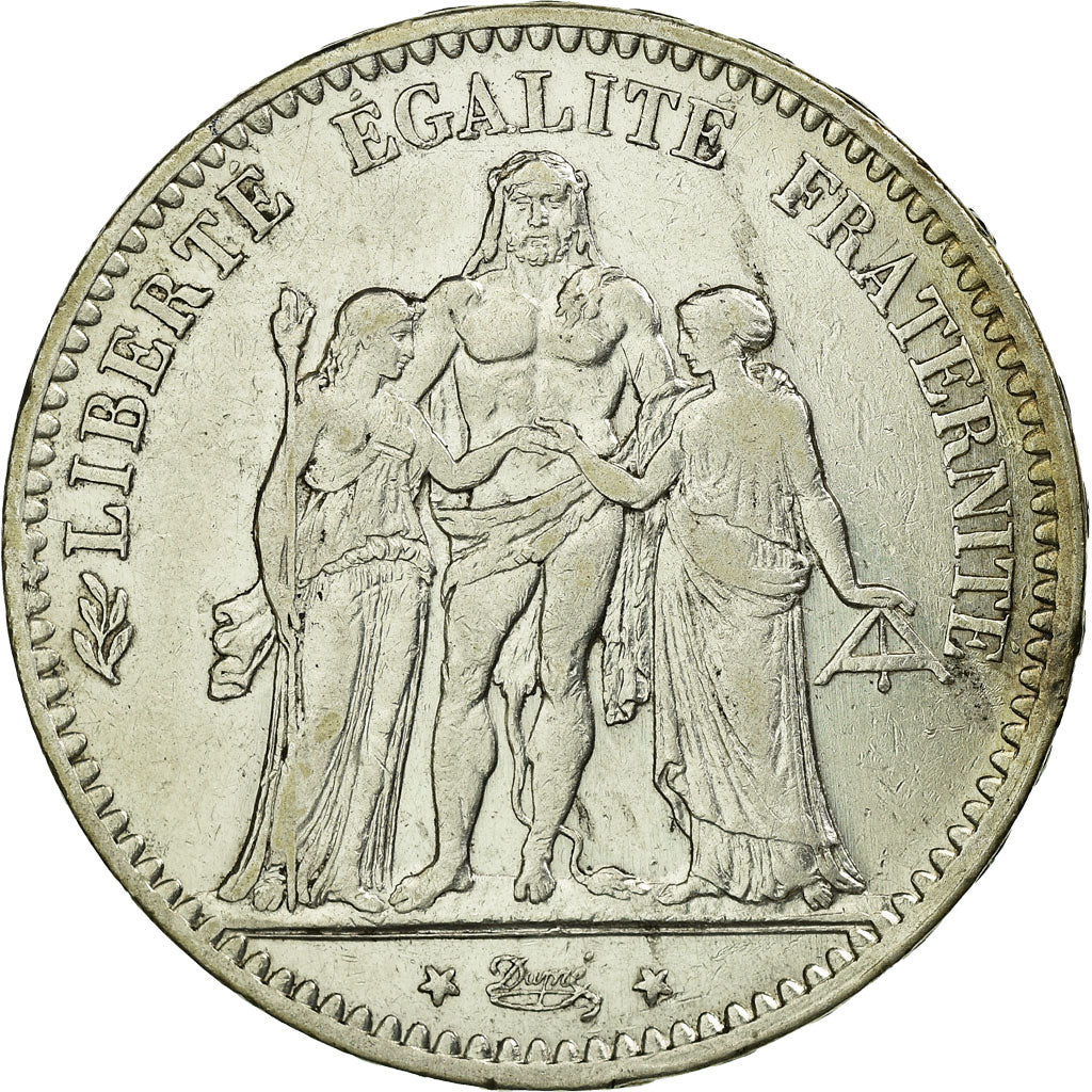 Coin, France, Hercule, 5 Francs, 1877, Paris, EF(40-45), Silver, KM:820.1