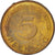 Moneta, Niemcy - RFN, 5 Pfennig, 1987, Hambourg, MS(60-62), Mosiądz powlekany