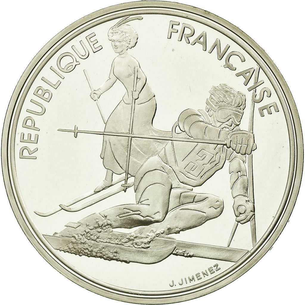 Moneta, Francia, 100 Francs, 1990, Proof, FDC, Argento, KM:984, Gadoury:C13