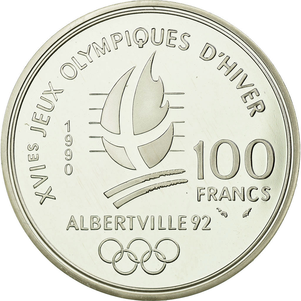 Moneta, Francia, 100 Francs, 1990, Proof, FDC, Argento, KM:984, Gadoury:C13