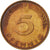 Moneda, ALEMANIA - REPÚBLICA FEDERAL, 5 Pfennig, 1984, Hambourg, EBC+, Latón
