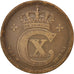 Coin, Denmark, Christian X, 5 Öre, 1917, Copenhagen, EF(40-45), Bronze