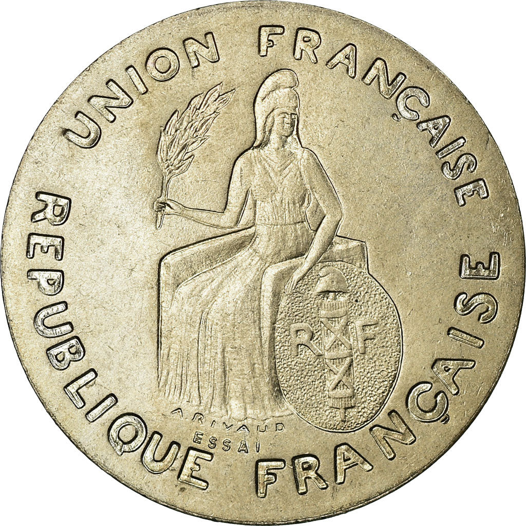 Münze, FRENCH OCEANIA, Franc, 1948, ESSAI, UNZ, Copper-nickel, KM:E3