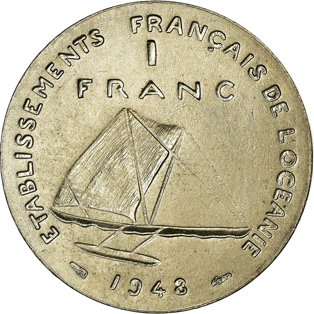 Münze, FRENCH OCEANIA, Franc, 1948, ESSAI, UNZ, Copper-nickel, KM:E3