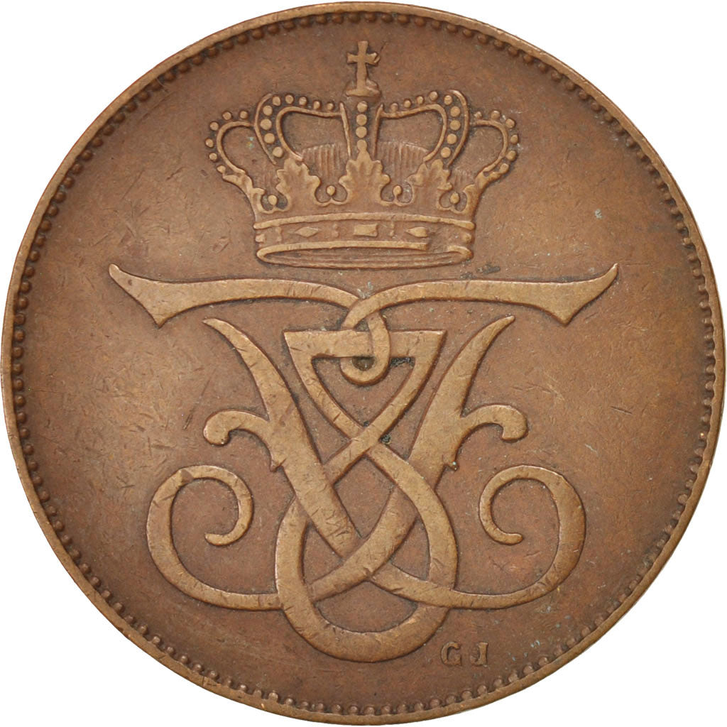 Coin, Denmark, Frederik VIII, 5 Öre, 1908, Copenhagen, EF(40-45), Bronze