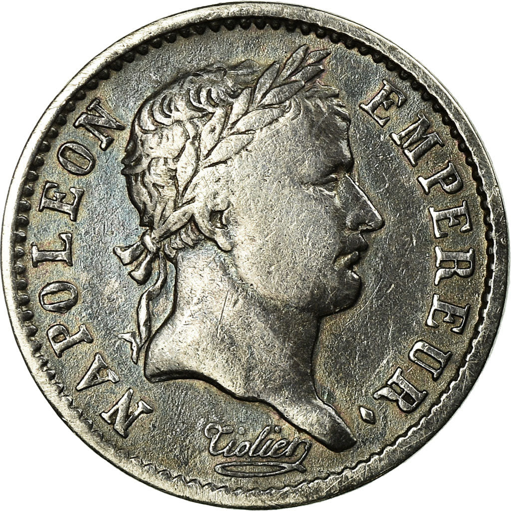 Munten, Frankrijk, Napoléon I, 1/4 Franc, 1807, Paris, ZF, Zilver, KM:678.1