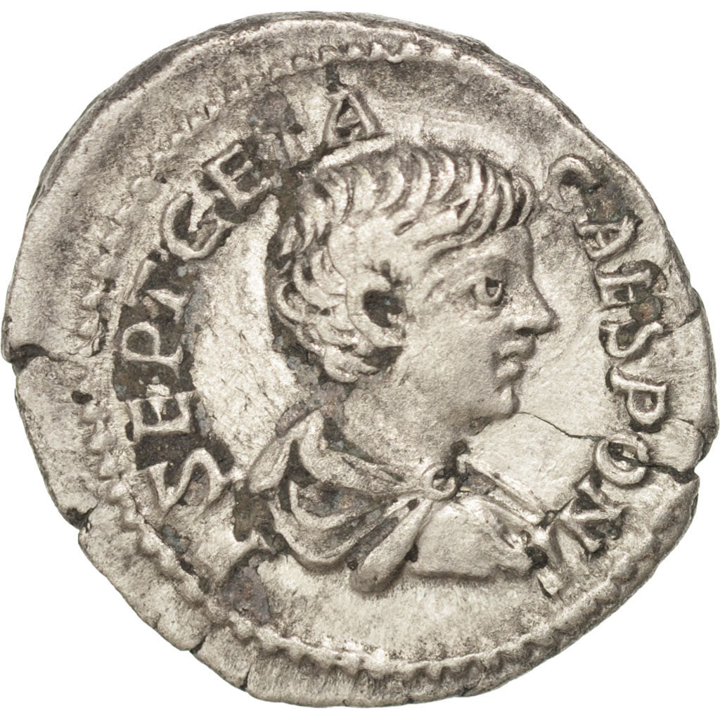 Coin, Geta, Denarius, Rome, EF(40-45), Silver, RIC:9a