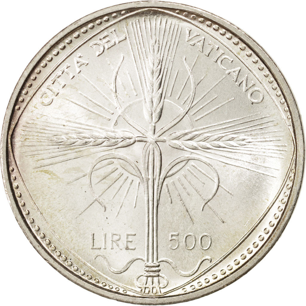 Coin, VATICAN CITY, Paul VI, 500 Lire, 1968, MS(63), Silver, KM:107