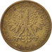 Coin, Poland, 2 Zlote, 1976, Warsaw, EF(40-45), Brass, KM:80.1