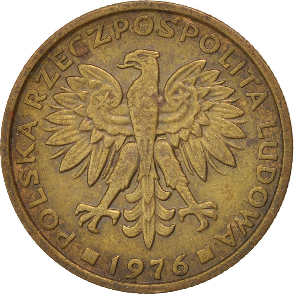 Moneta, Polonia, 2 Zlote, 1976, Warsaw, BB, Ottone, KM:80.1