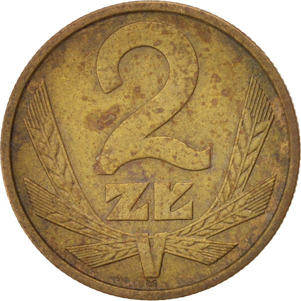 Moneta, Polonia, 2 Zlote, 1976, Warsaw, BB, Ottone, KM:80.1