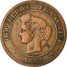 Coin, France, Cérès, 5 Centimes, 1882, Paris, VF(30-35), Bronze, KM:821.1