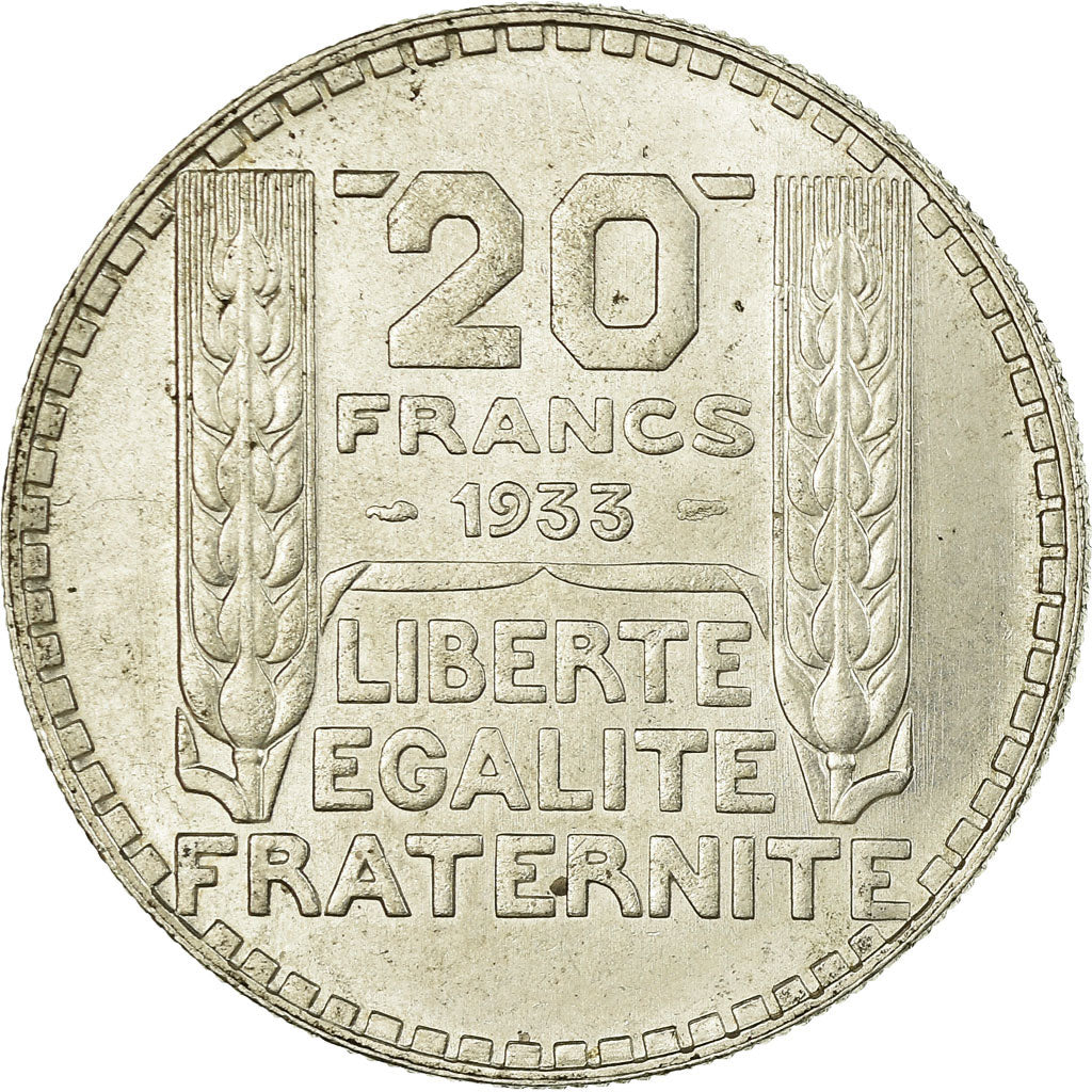 Coin, France, Turin, 20 Francs, 1933, Paris, AU(55-58), Silver, KM:879