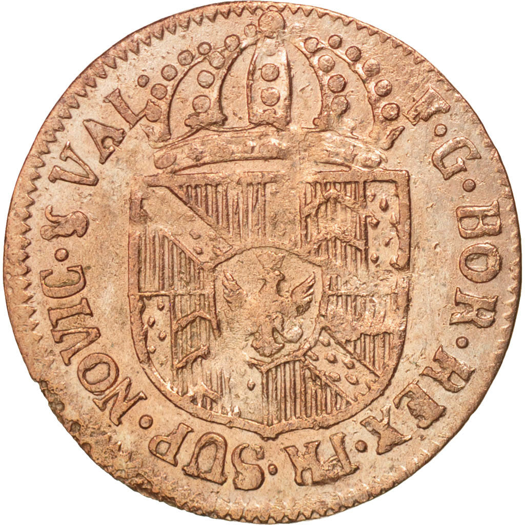 Coin, SWISS CANTONS, NEUCHATEL, 1/2 Batzen, 1793, Neuenburg, EF(40-45), Billon