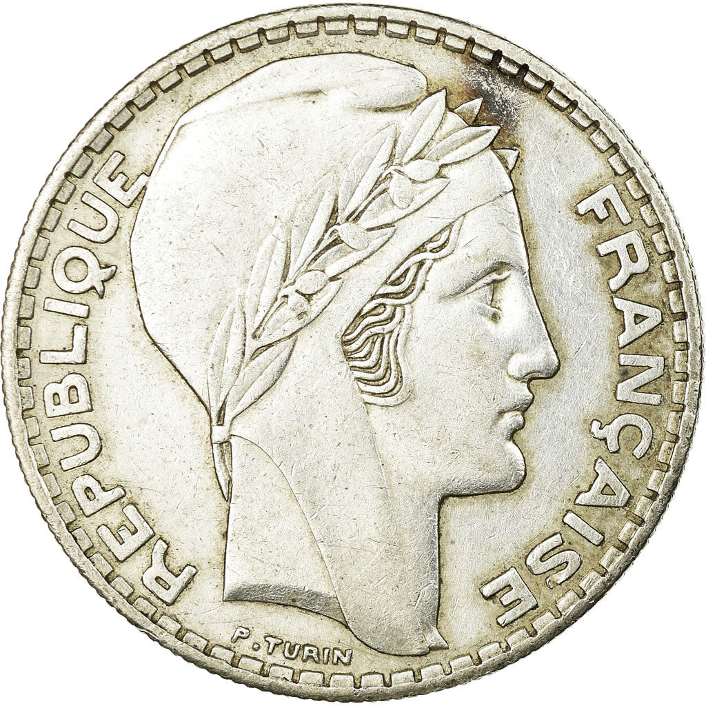 Coin, France, Turin, 20 Francs, 1937, Paris, AU(50-53), Silver, KM:879